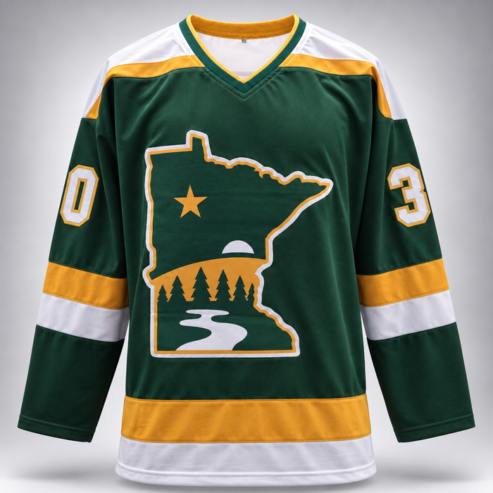 Jesper Wallstedt Signed Green Retro Player Hockey Jersey