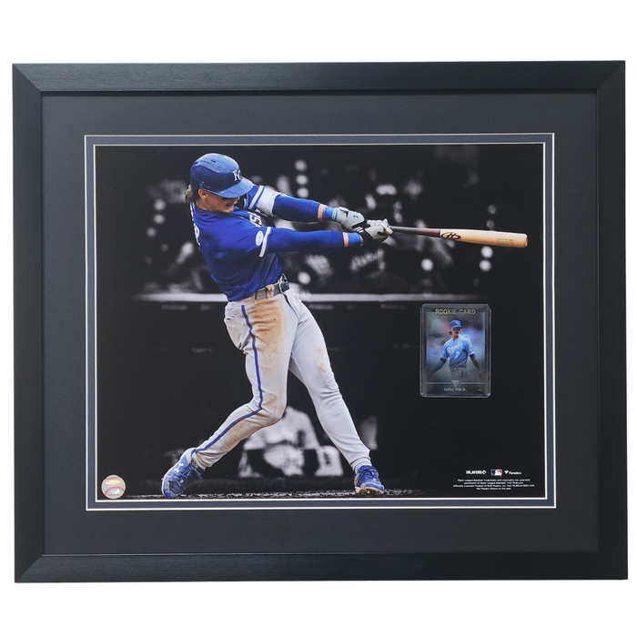 Bobby Witt Jr. Professionally Framed 16x20 Tribute Rookie Card Display