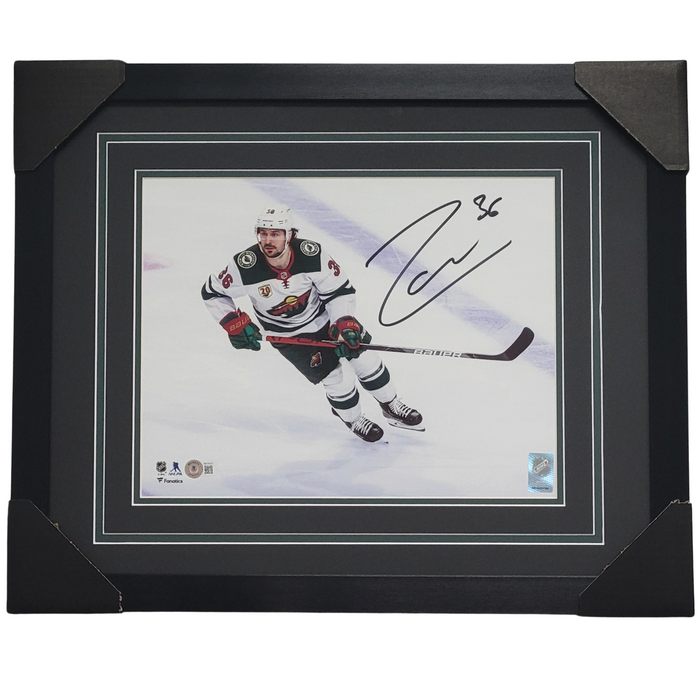 Mats Zuccarello White Jersey Signed & Professionally Framed 11x14 Photo