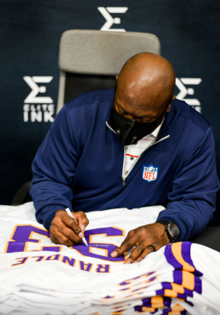 John Randle Signed White Player Football Jersey w/ 'HOF 10'